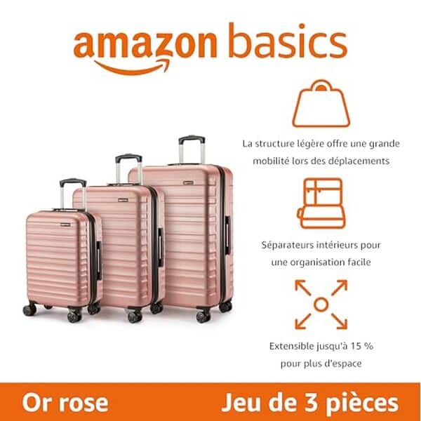 Découvrez notre test détaillé des valises rigides Amazon Basics en ABS. Légères, résistantes et abordables : trouvez la valise idéale pour vos voyages.