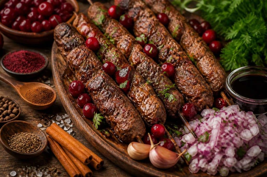 Recette de kebbab bi karaz : des kebabs aux cerises savoureux et originaux