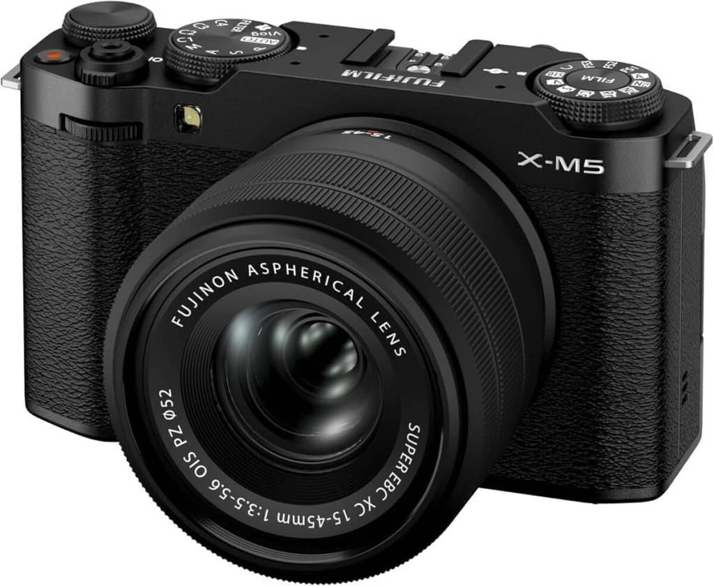 Test : fujifilm X-M5 noir, kit 15-45mm en action