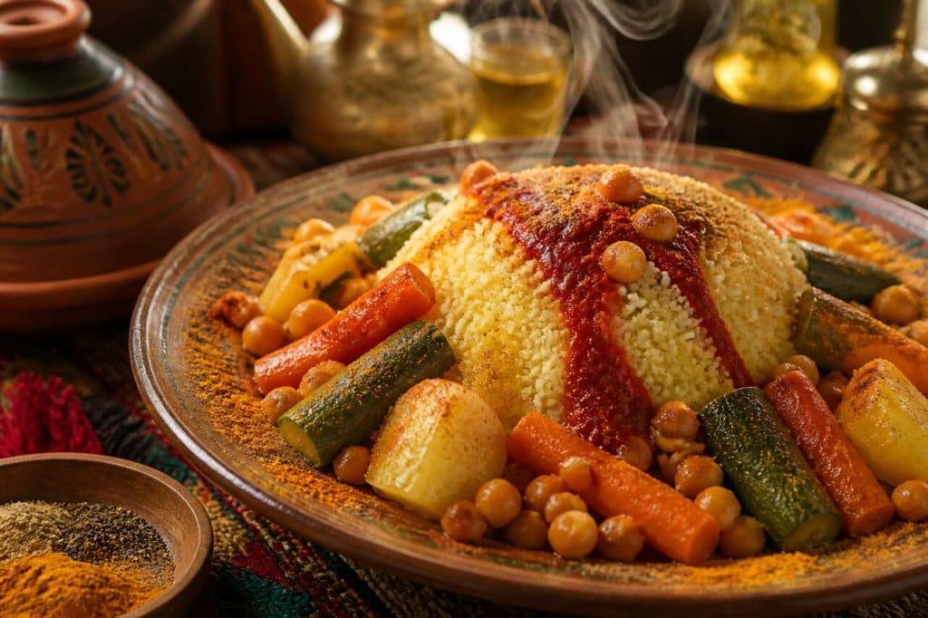 Recette d'afourou kabyle : couscous aux légumes vapeur