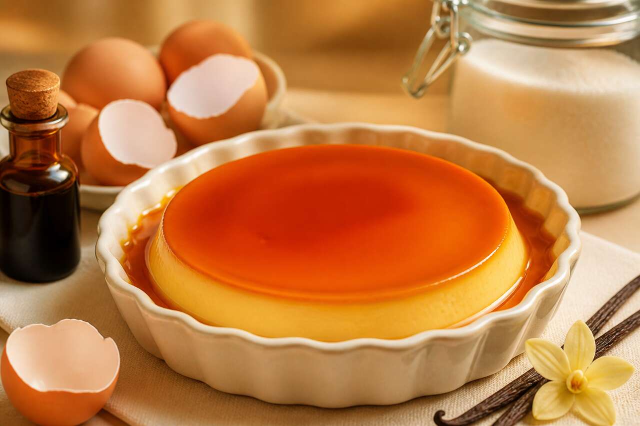 Recette facile de crème aux œufs au caramel