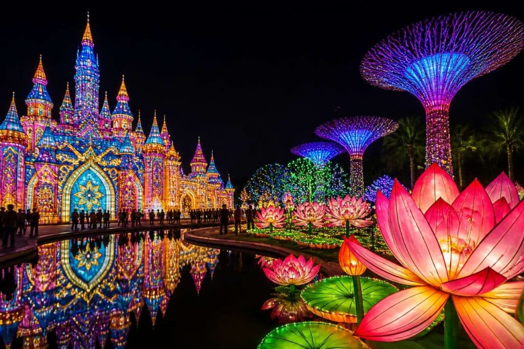 Dubai Garden Glow : le jardin lumineux incontournable de Dubaï