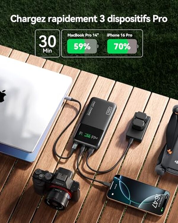 Découvrez notre test détaillé de la batterie externe INIU 27000mAh 140W : puissance, performances et polyvalence pour recharger tous vos appareils. 