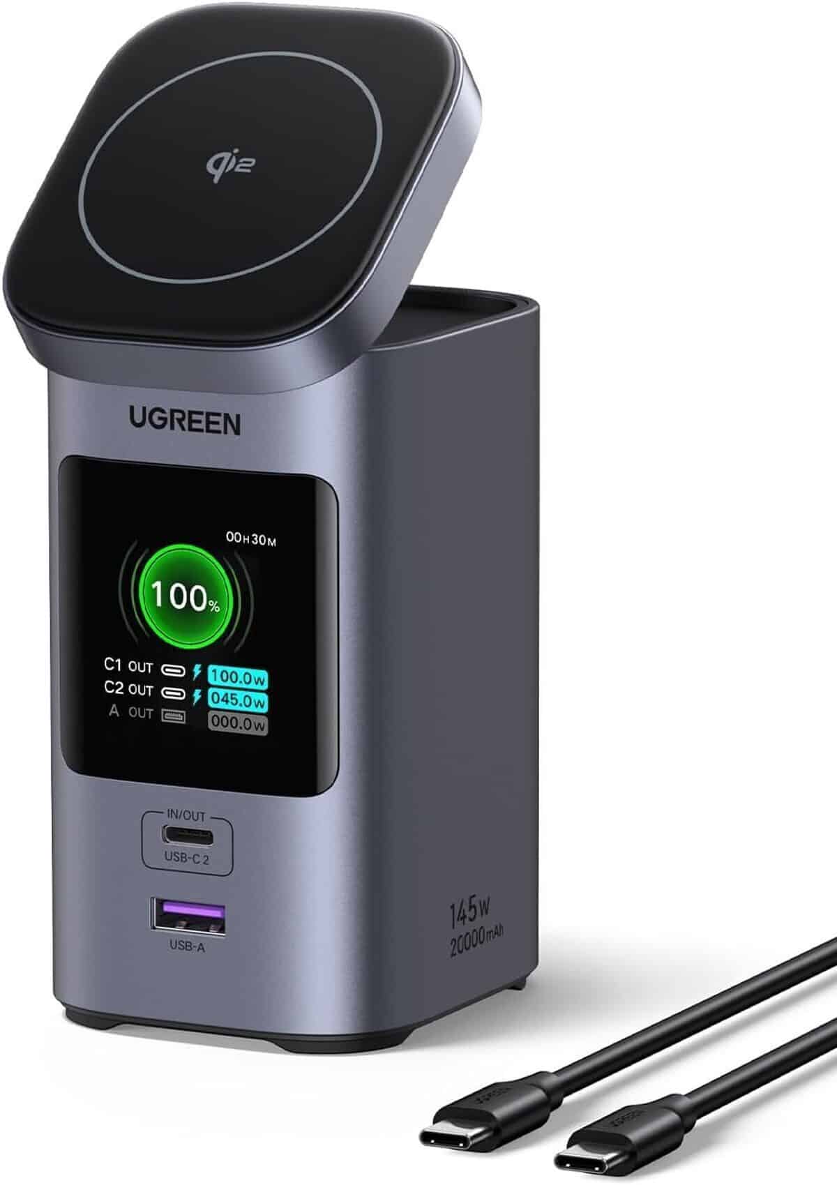 Test : batterie UGREEN Nexode 145W avec charge rapide et écran TFT