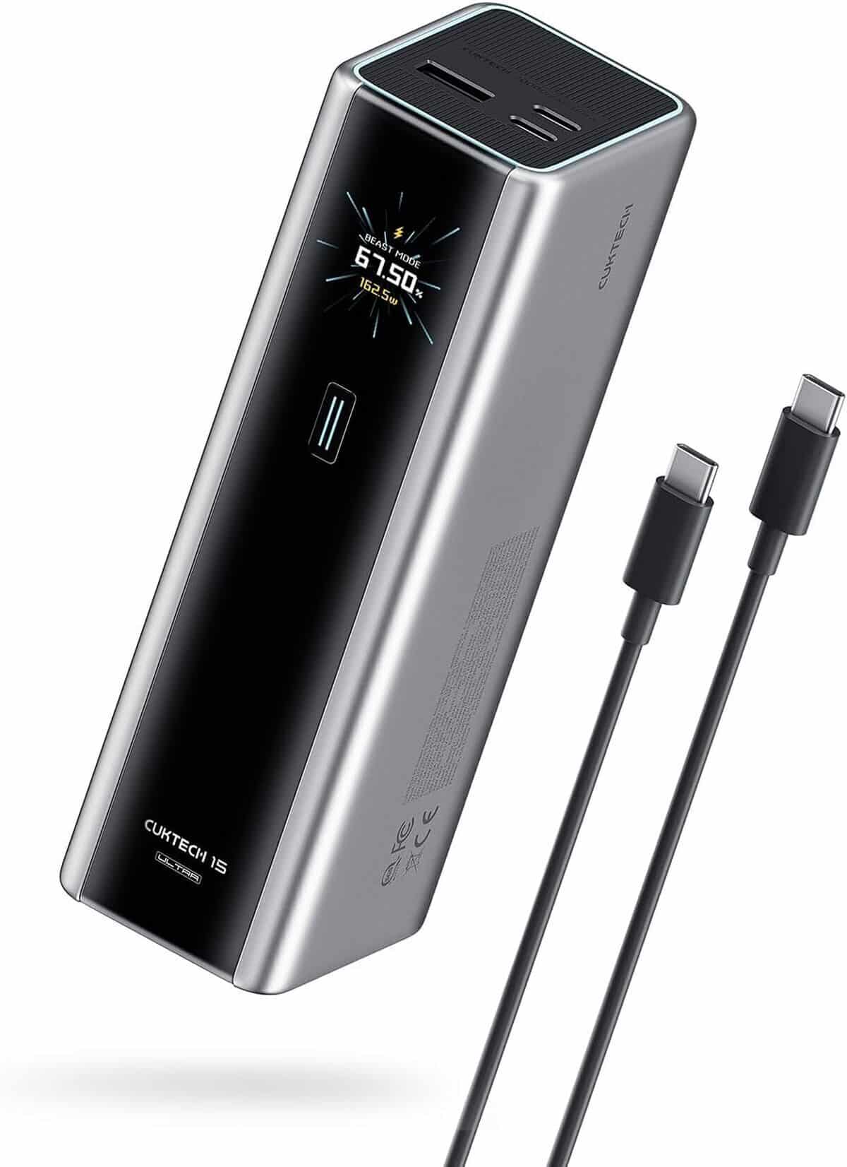 Test de la batterie externe CUKTECH 15 Ultra : puissance et polyvalence