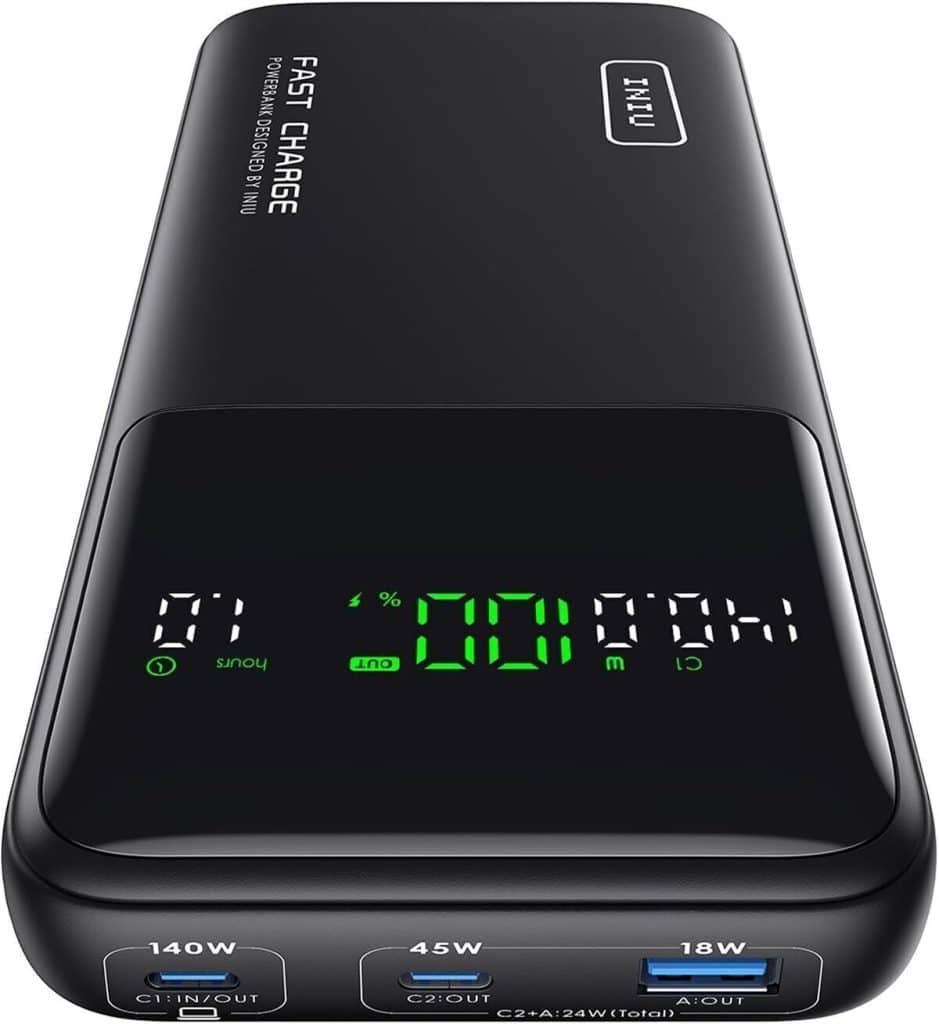 Test de la batterie externe INIU 27000mAh 140W : puissance et polyvalence